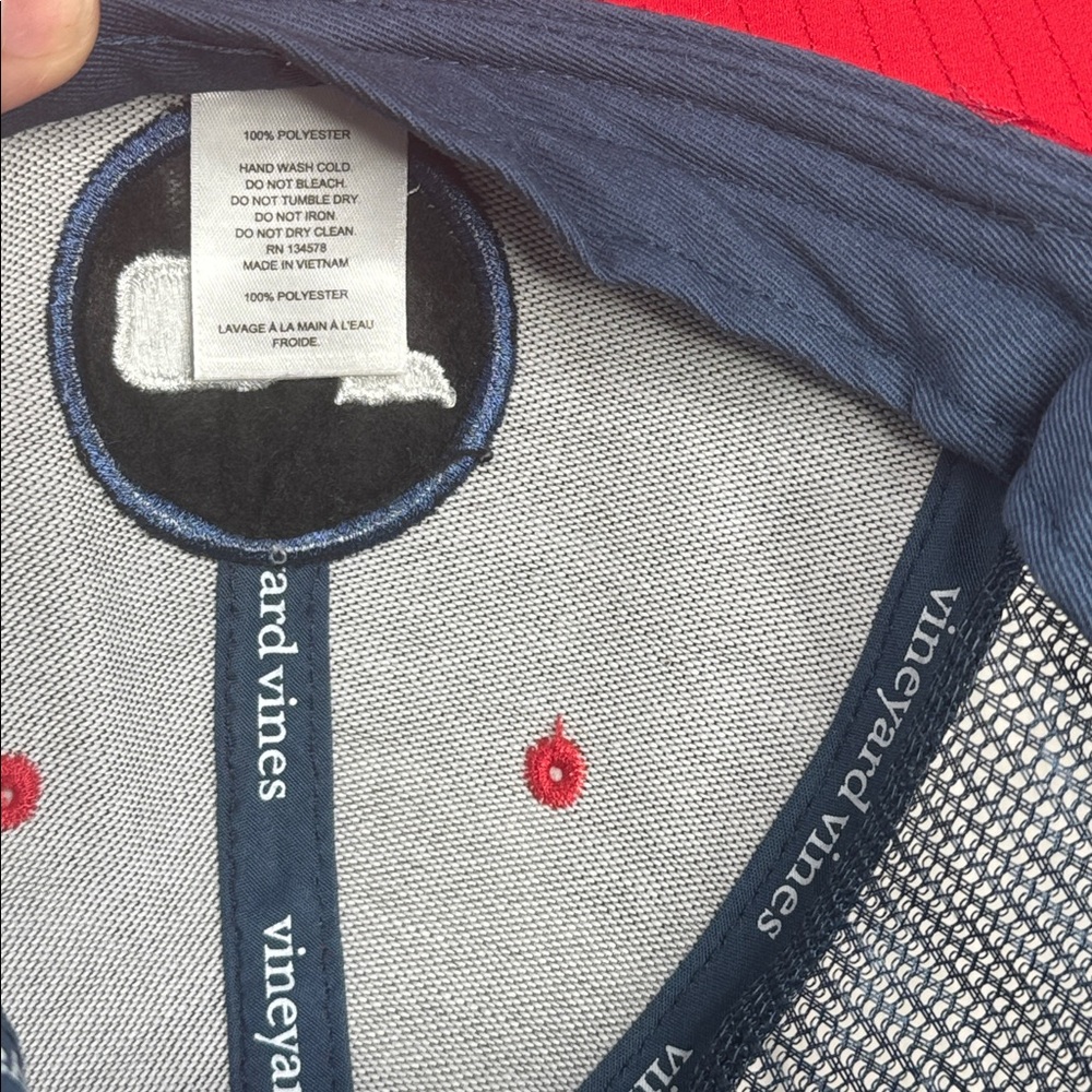 Vineyard vines cap, red and blue cap - Picture 6 of 6